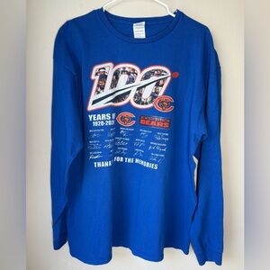 Chicago Bears NFL 100 Years Of 1920-2020 DELTA PRO Long Sleeve Men’s Size XL